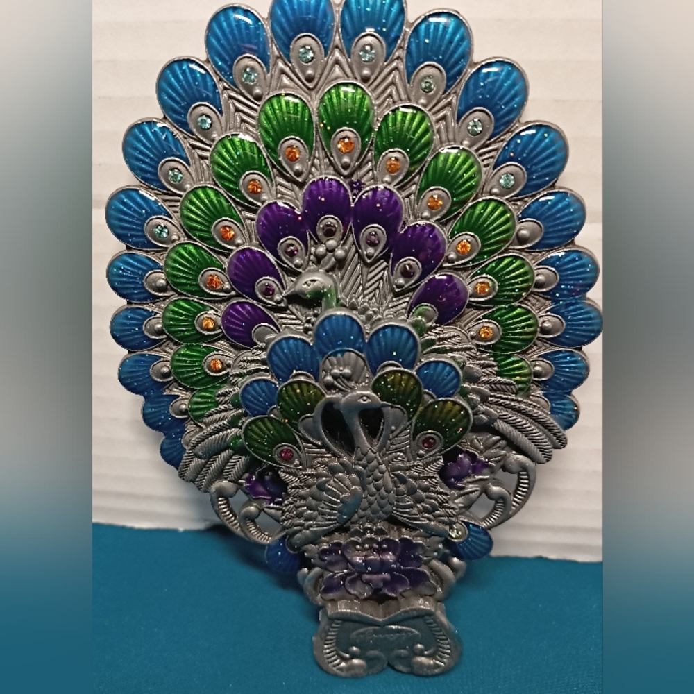 Vintage Foldable Maniya Peacock Mirror - Picture 14 of 16